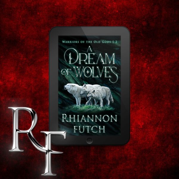 Picture of the book as it would look in an ereader with the initials R F in the lowr left corner of the picture